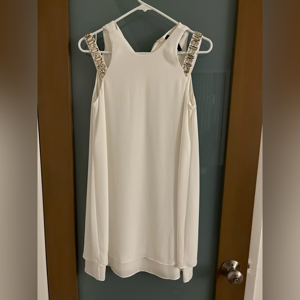 BCBG white cocktail dress